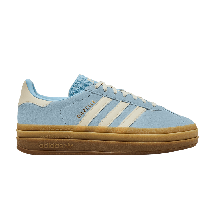 adidas Wmns Gazelle Bold 'Clear Sky Cream' — Clear Sky/Cream White/Gold Metallic