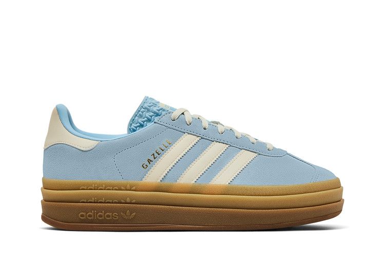 adidas Wmns Gazelle Bold 'Clear Sky Cream' — Clear Sky/Cream White/Gold Metallic
