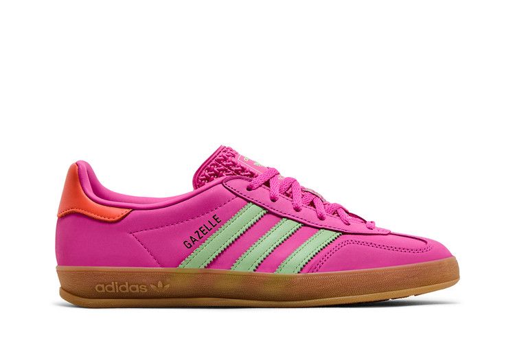 adidas Gazelle Indoor 'Semi Lucid Fuchsia Green' — Semi Lucid Fuchsia/Semi Green Spark/Signal Coral