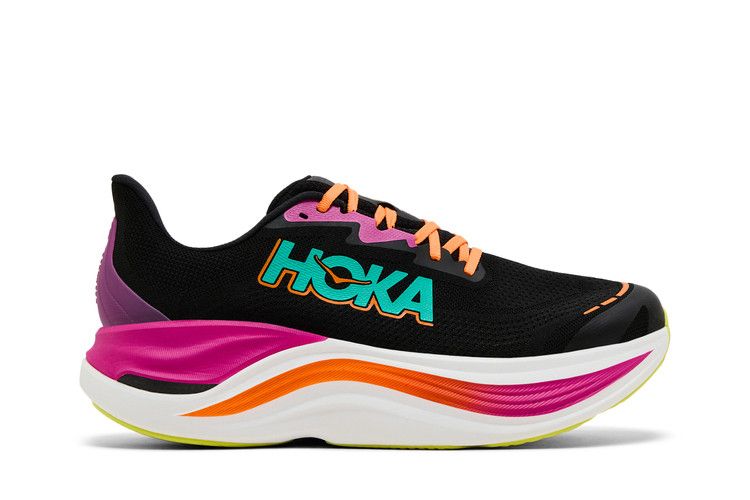HOKA Skyward X 'Black Electric Aqua' — Black/Electric Aqua