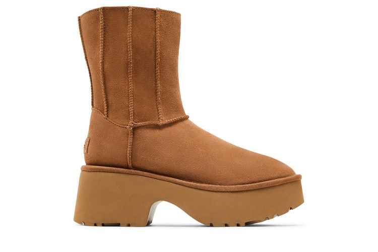 UGG Wmns Classic Twin Seam New Heights Boot 'Chestnut' — Chestnut