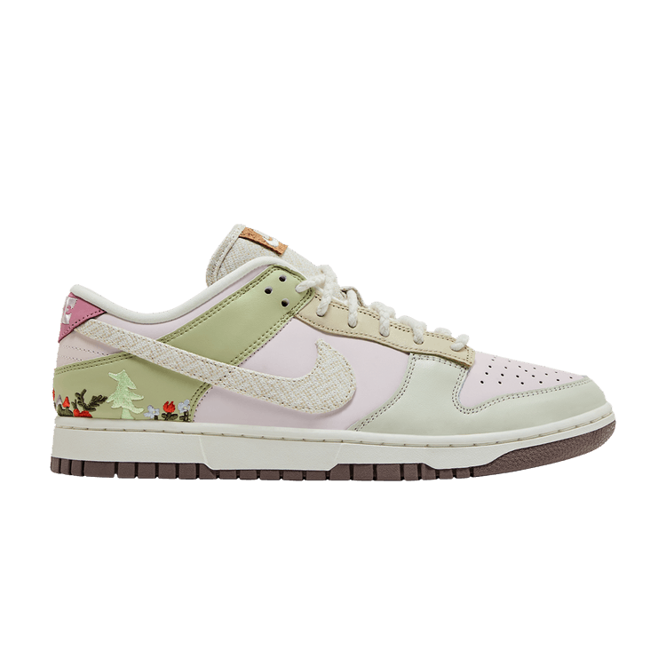 Nike Wmns Dunk Low LX 'Mushroom' — Pearl Pink/White/Olive Aura/Elemental Pink