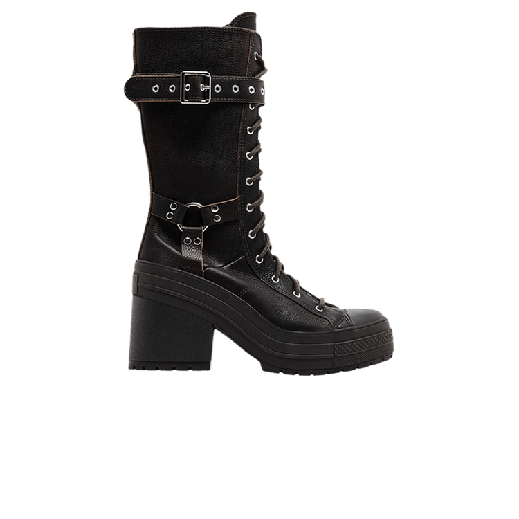 Converse Wmns Chuck 70 De Luxe Heel XX Platform High 'Mudguard Buckles' — Mudguard/Black/Black