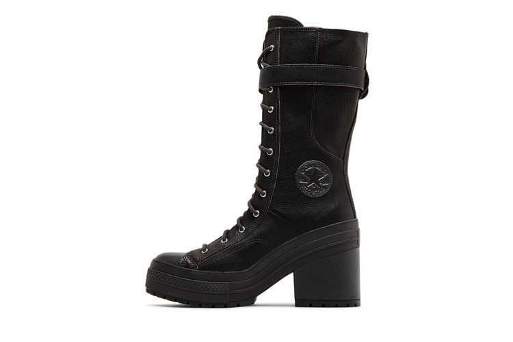 Converse Wmns Chuck 70 De Luxe Heel XX Platform High 'Mudguard Buckles' — Mudguard/Black/Black