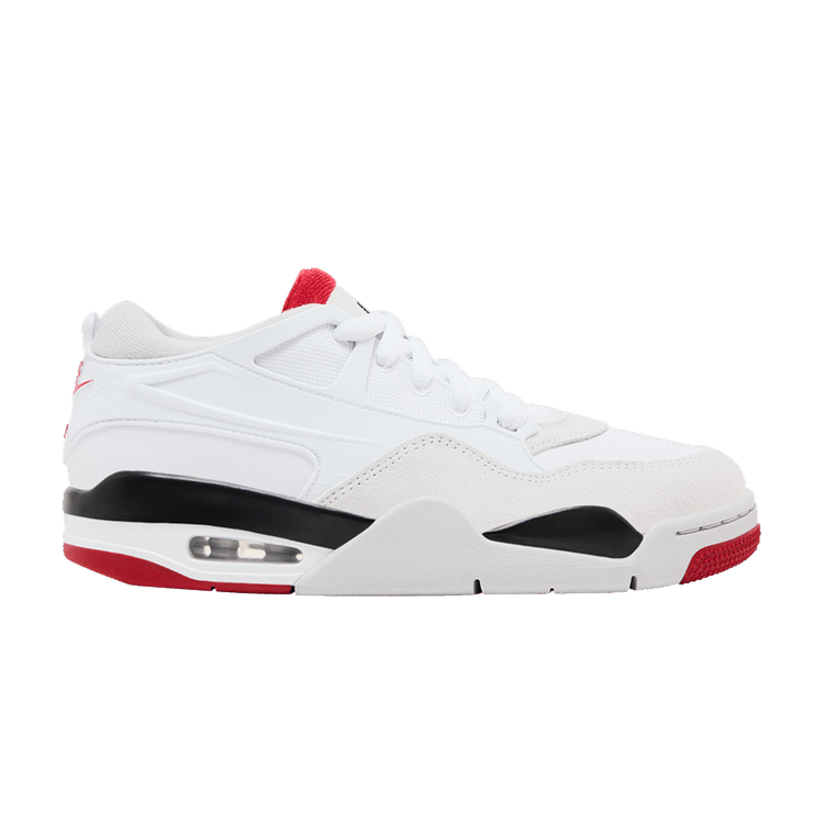 Air Jordan 4 RM GS 'White Fire Red' — White/Black/Neutral Grey/Varsity Red