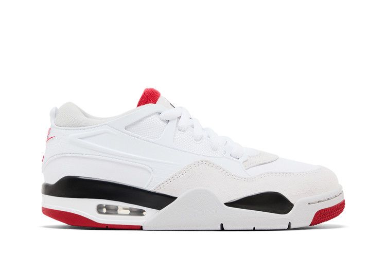 Air Jordan 4 RM GS 'White Fire Red' — White/Black/Neutral Grey/Varsity Red