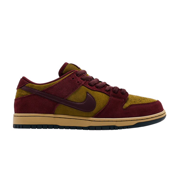 Nike Dunk Low SB 'Dark Team Red Olive Flak' — Dark Team Red/Burgundy Crush/Olive Flak/Parachute Beige/Armory Navy