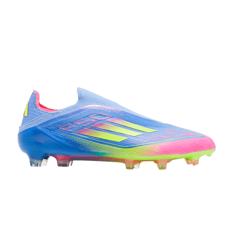 adidas Adizero F50 Elite Laceless FG 'Celestial Victory Pack' — Blue Fusion/Lucid Lemon/Lucid Pink