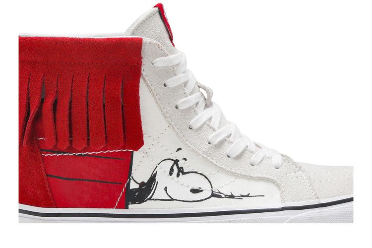 Peanuts x Vans Sk8-Hi Moc 'Dog House' — Bone/Red/White