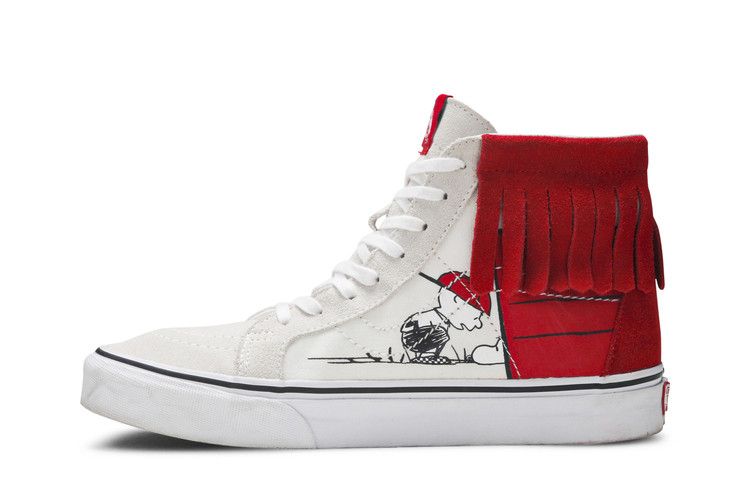 Peanuts x Vans Sk8-Hi Moc 'Dog House' — Bone/Red/White