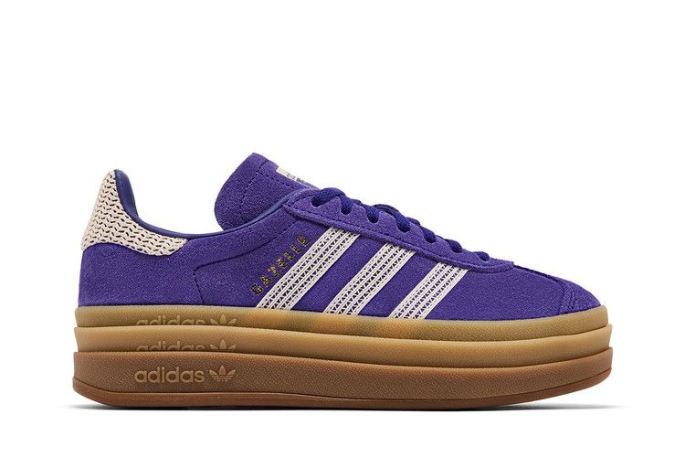 adidas Wmns Gazelle Bold 'Crochet Pack - Collegiate Purple' — Collegiate Purple/Wonder White/Gold Metallic