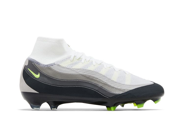 Nike Zoom Mercurial Superfly 10 Elite FG 'Air Max 95 Neon' — Black/Anthracite/Light Graphite/Neon Yellow (2)