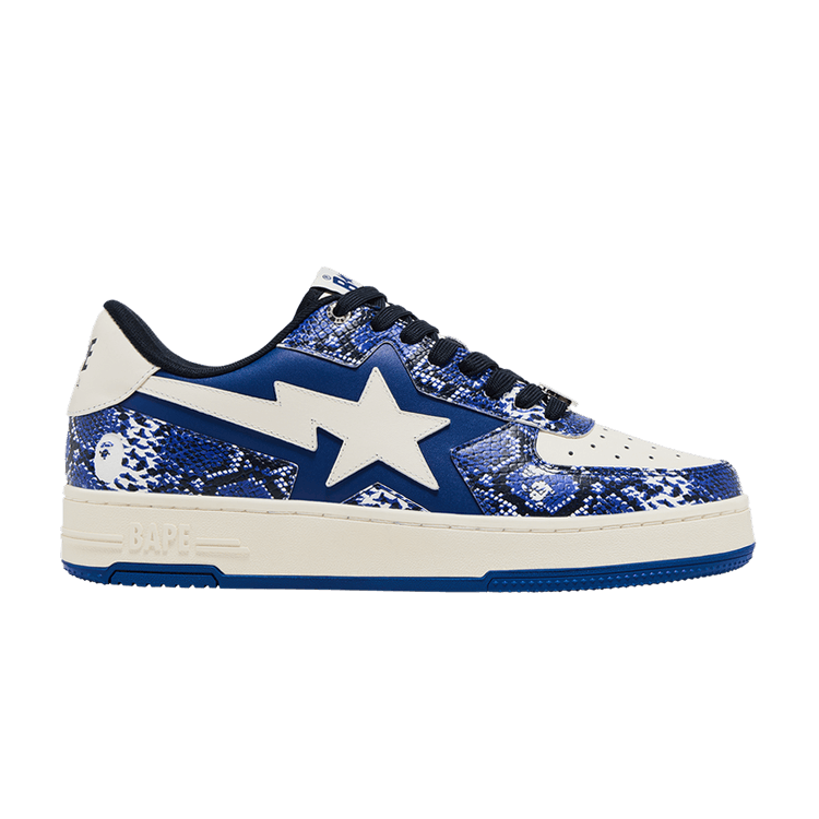 BAPE Tape Sta 'Blue Snakeskin' SSENSE Exclusive — Blue/White