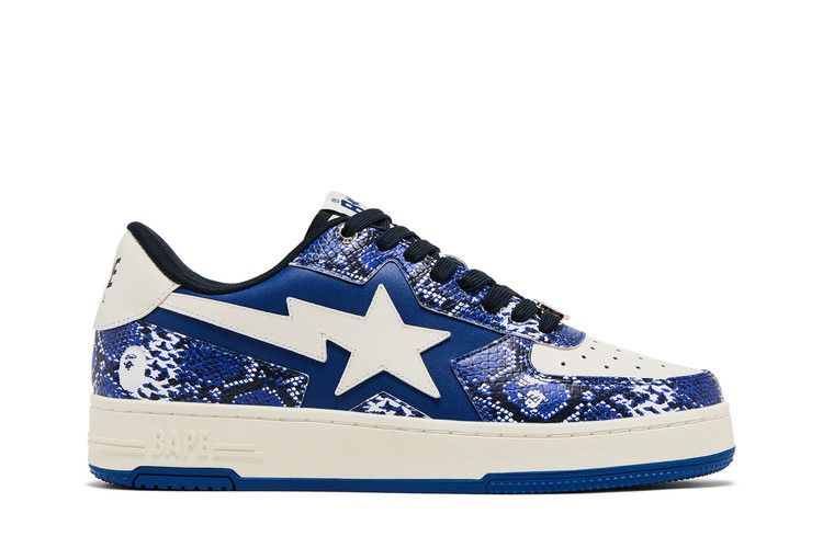 BAPE Tape Sta 'Blue Snakeskin' SSENSE Exclusive — Blue/White