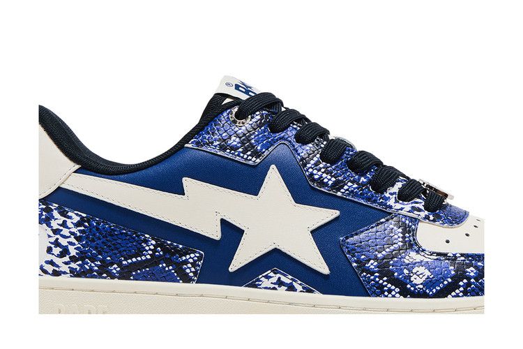 BAPE Tape Sta 'Blue Snakeskin' SSENSE Exclusive — Blue/White