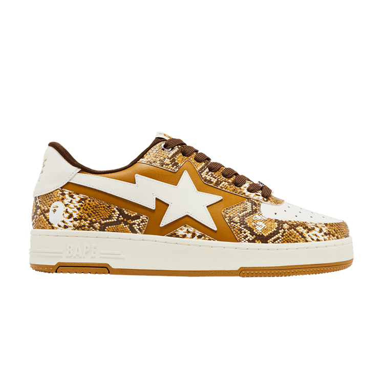 BAPE Tape Sta 'Tan Snakeskin' SSENSE Exclusive — Tan/White