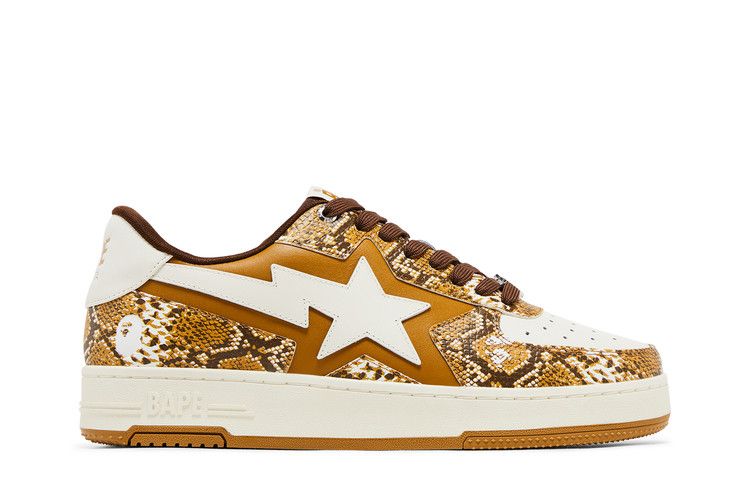 BAPE Tape Sta 'Tan Snakeskin' SSENSE Exclusive — Tan/White