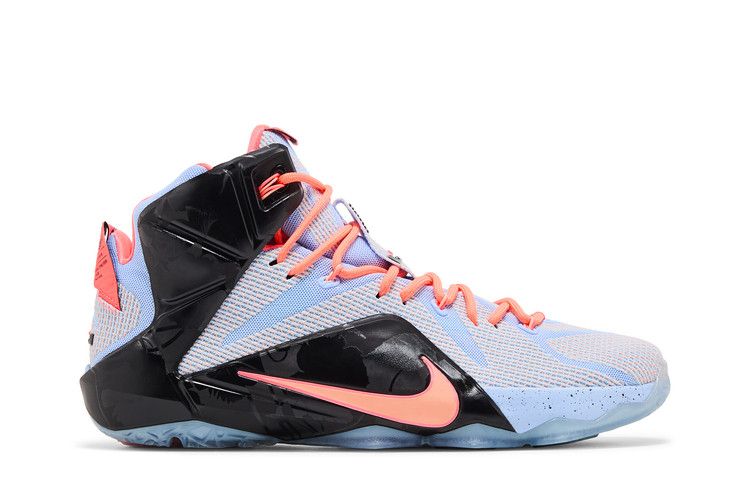 Nike LeBron 12 'Easter' — Aluminum/Sunset Glow-Hot Lava-Black (2)