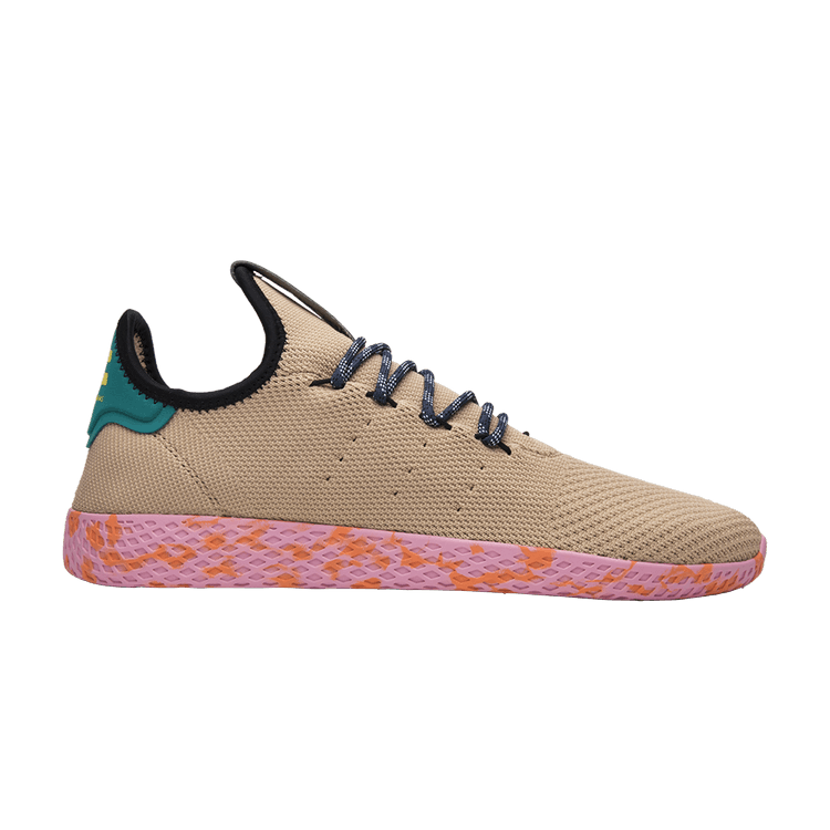 Pharrell x adidas Tennis Hu 'Pink Marble' — Tan/Teal/Pink Marble