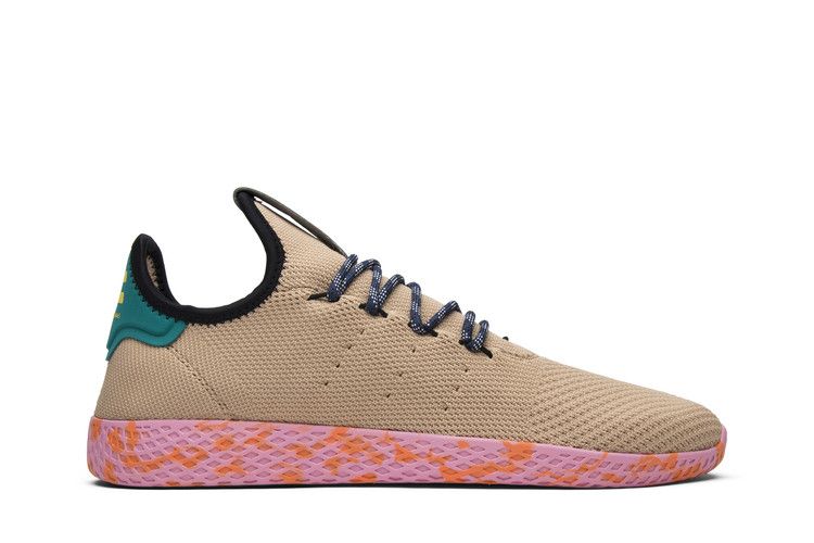 Pharrell x adidas Tennis Hu 'Pink Marble' — Tan/Teal/Pink Marble