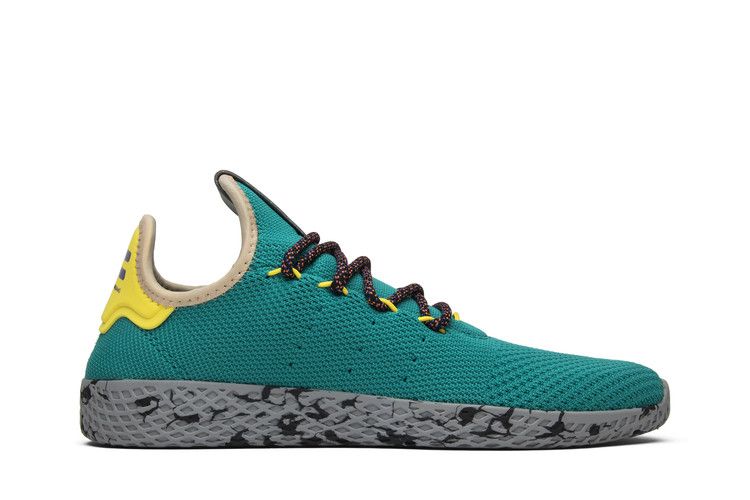 Pharrell x adidas Tennis Hu 'Teal' — Teal/Semi Frozen Yellow/Grey Marble