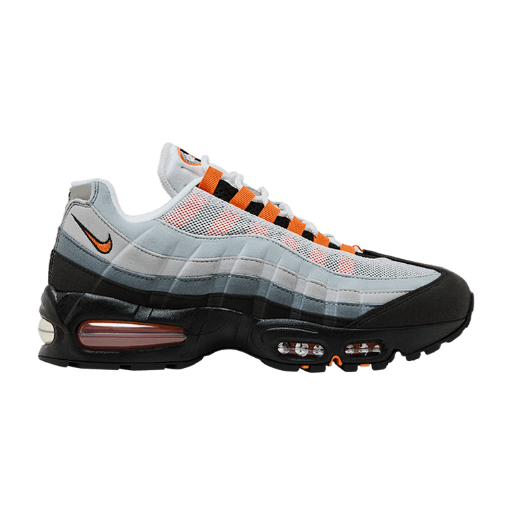 Nike Air Max 95 OG 'Bright Mandarin' 2025 — White/Bright Mandarin/Wolf Grey/Light Smoke Grey/Black