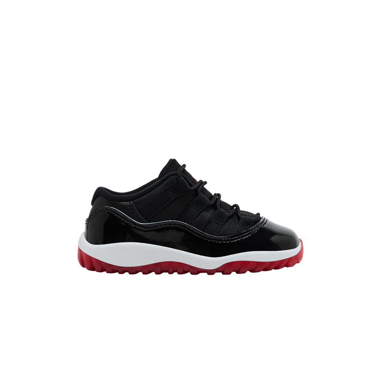 Air Jordan 11 Retro Low TD 'Bred' 2025 — Black/White/Varsity Red