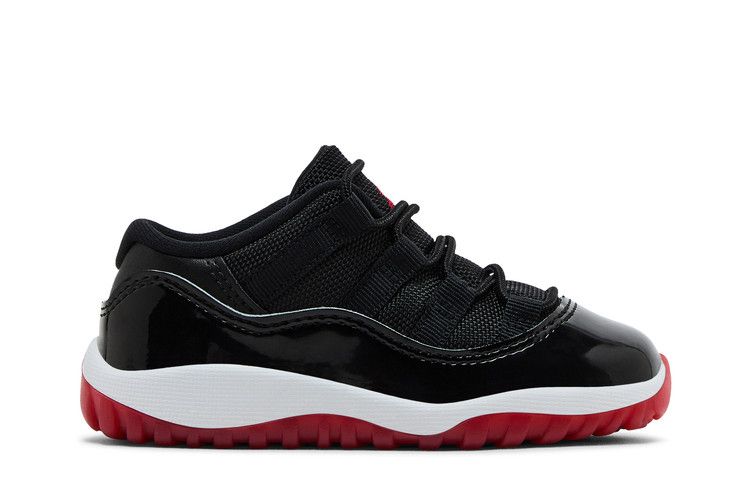 Air Jordan 11 Retro Low TD 'Bred' 2025 — Black/White/Varsity Red