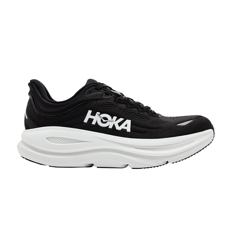 HOKA Bondi 9 2E Wide 'Black White' — Black/White