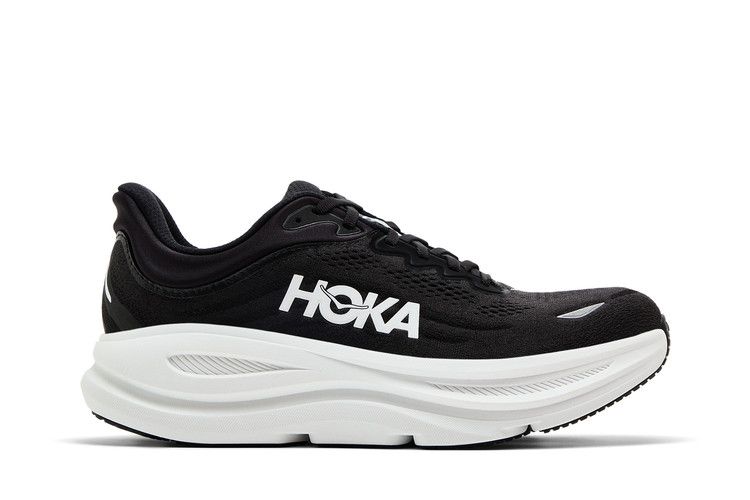 HOKA Bondi 9 2E Wide 'Black White' — Black/White