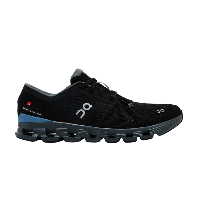 ON Cloud X 4 'Black Chambray' — Black/Chambray