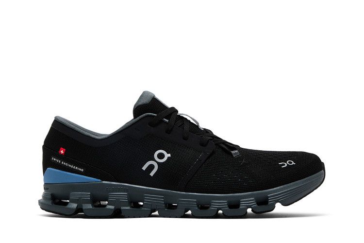 ON Cloud X 4 'Black Chambray' — Black/Chambray