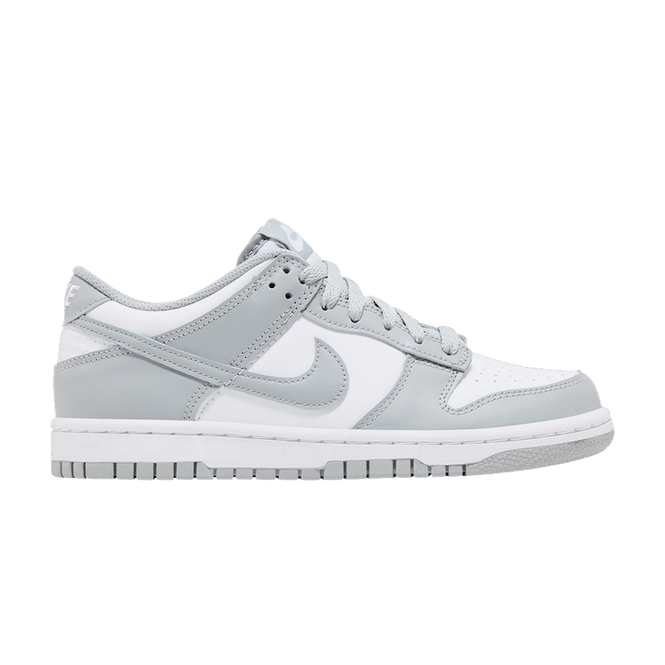 Nike Dunk Low GS 'Light Smoke Grey' — White/White/Light Smoke Grey