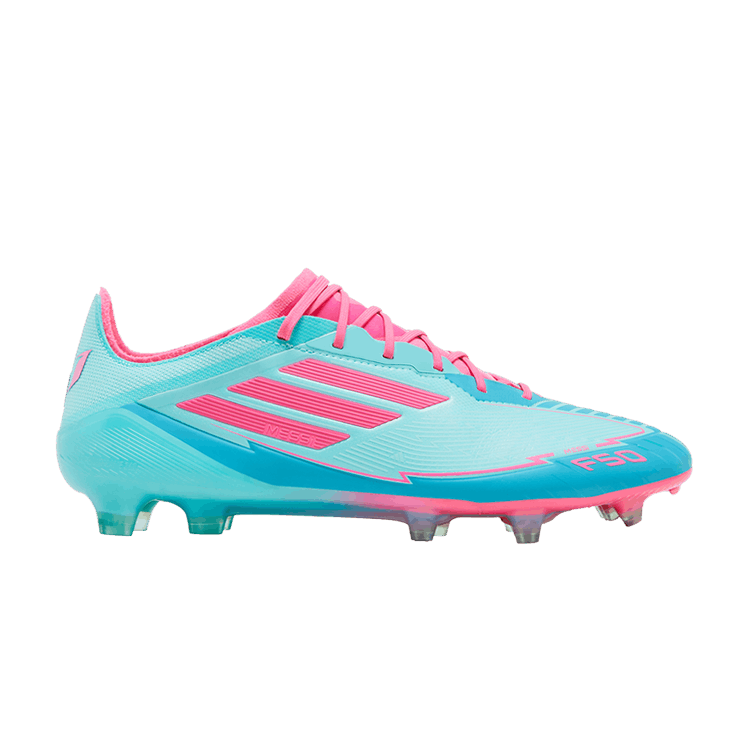 adidas Messi Adizero F50 Elite FG 'La Vida Tropical Pack' — Flash Aqua/Lucid Pink/Lucid Cyan