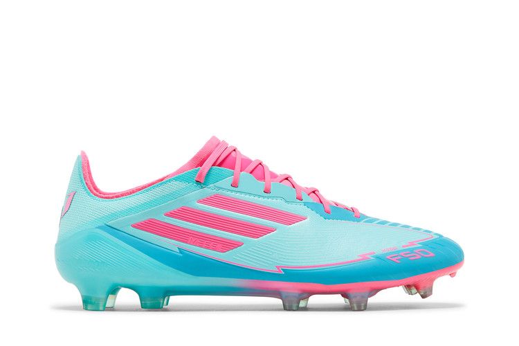 adidas Messi Adizero F50 Elite FG 'La Vida Tropical Pack' — Flash Aqua/Lucid Pink/Lucid Cyan