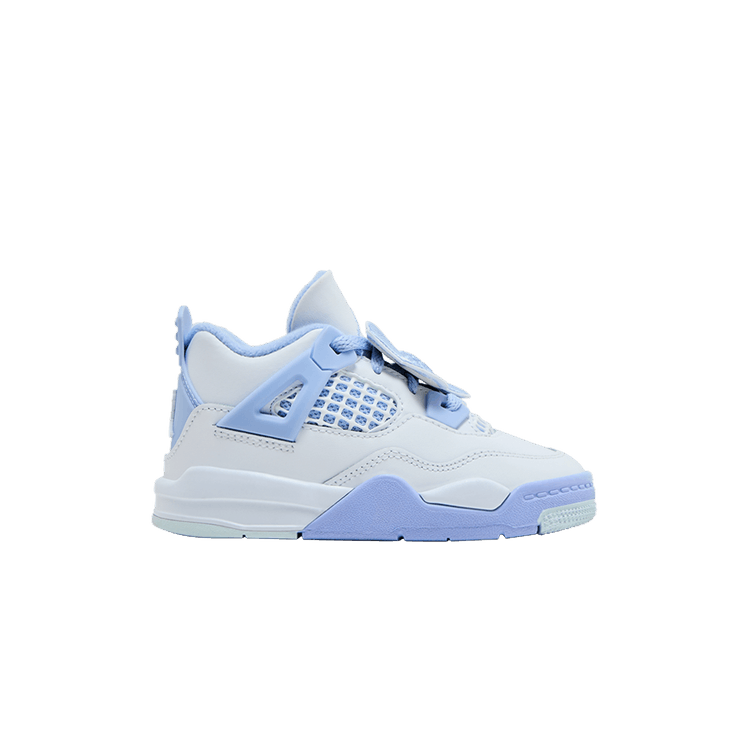 Air Jordan 4 Retro TD 'Forget Me Not' — White/Blue Tint/Oil Green/Aluminum