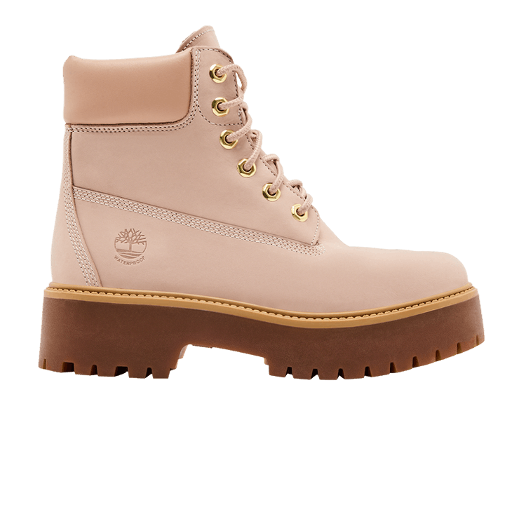Timberland Wmns Stone Street 6 Inch Waterproof Platform Boot 'Light Pink' — Light Pink