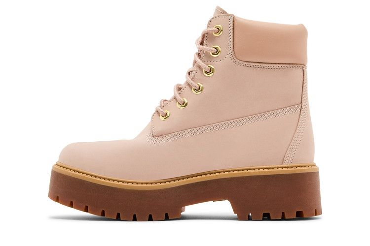 Timberland Wmns Stone Street 6 Inch Waterproof Platform Boot 'Light Pink' — Light Pink