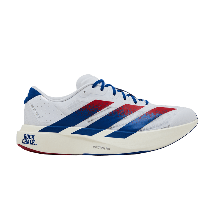 NCAA x adidas Adizero Evo SL 'Kansas' — Footwear White/Collegiate Royal/Team Power Red