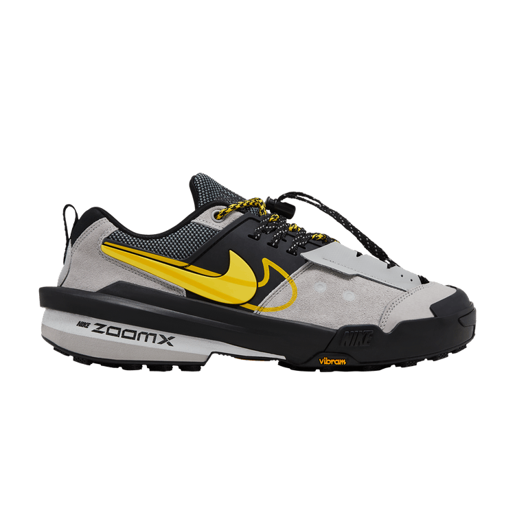 sacai x Nike Zegamadome 'Matte Silver Tour Yellow' — Matte Silver/Tour Yellow/Black