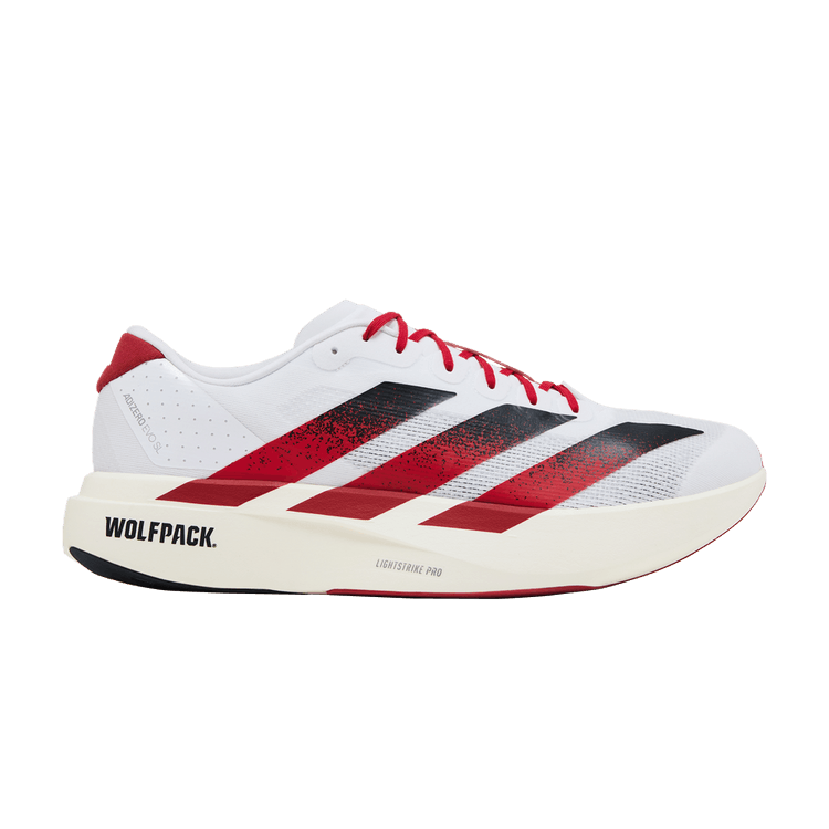 NCAA x adidas Adizero Evo SL 'NC State' — Footwear White/Team Power Red/Core Black