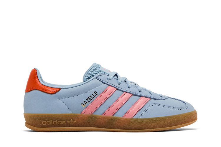 adidas Wmns Gazelle Indoor 'Wonder Blue Solar Orange' — Wonder Blue/Solar Orange/Gum