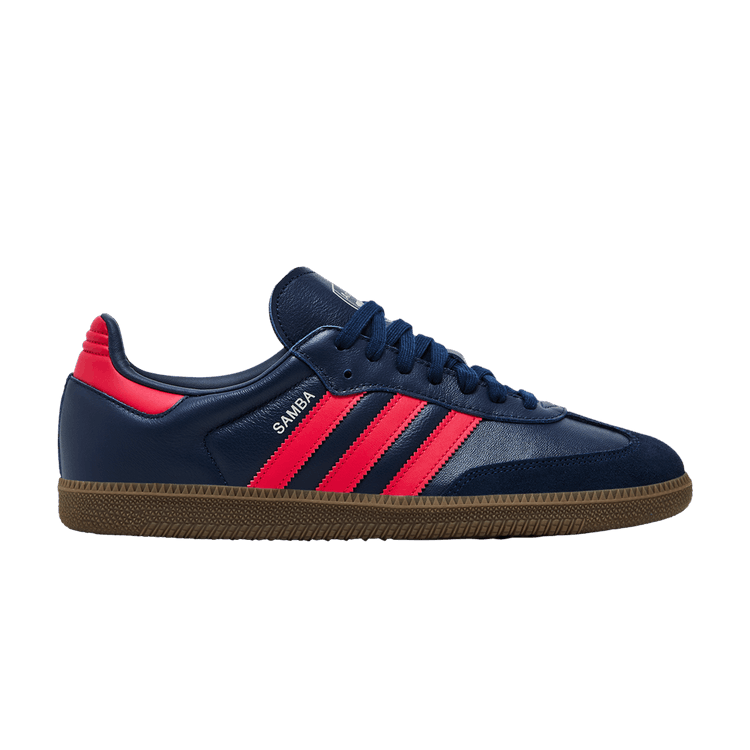 Arsenal x adidas Samba 'Away Kit' — Night Indigo/Pure Ruby/Gum