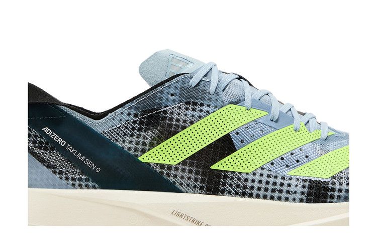 Adidas Adizero Takumi Sen 9 'Wonder Blue Lucid Lemon' — Wonder Blue/Lucid Lemon/Core Black
