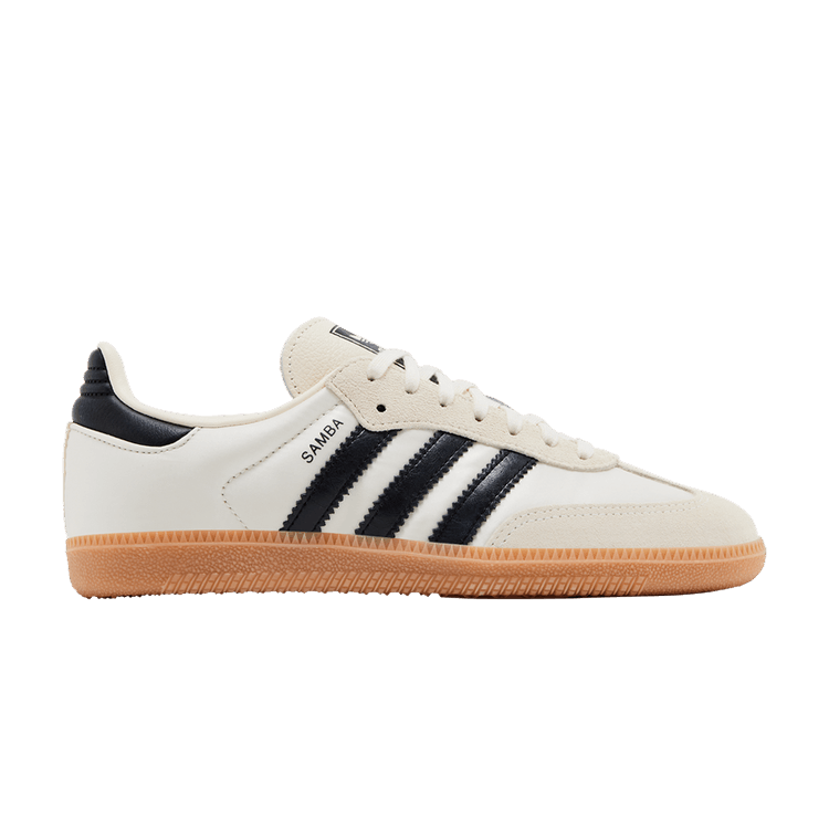 adidas Samba OG J 'Cream Black Satin' — Cream White/Core Black/Gum