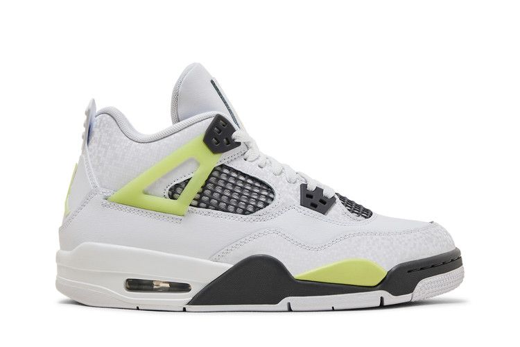 Air Jordan 4 Retro GS 'Light Lemon Twist' — White/Light Lemon Twist/Light Graphite