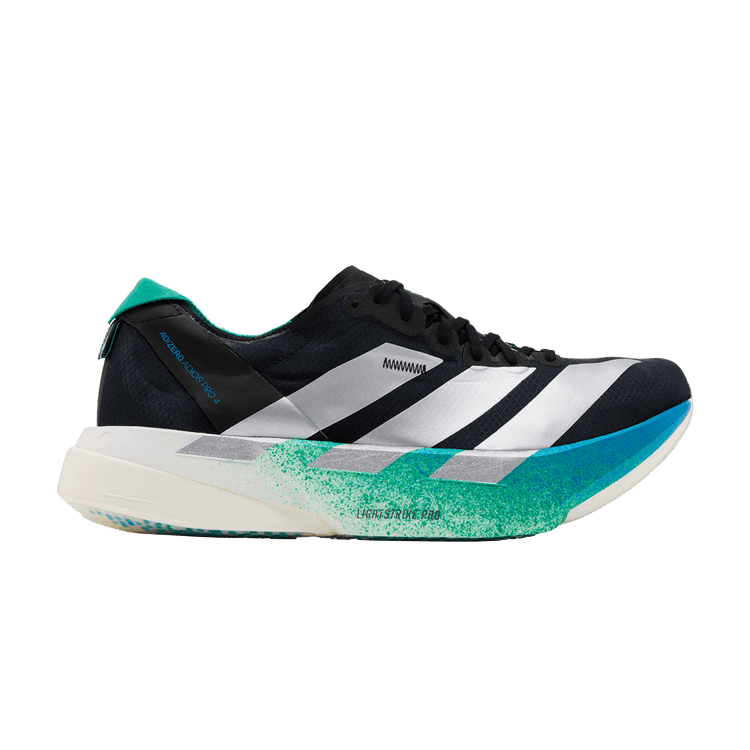 adidas Adizero Adios Pro 4 'Black Silver Glory Green' — Core Black/Matte Silver/Glory Green