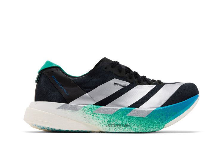 adidas Adizero Adios Pro 4 'Black Silver Glory Green' — Core Black/Matte Silver/Glory Green