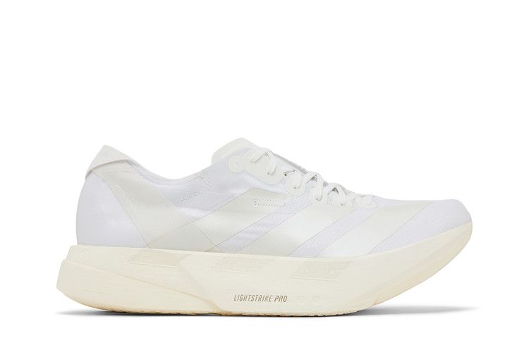 adidas Adizero Adios Pro 4 'White Zero Metallic' — Cloud White/Zero Metallic/Crystal White