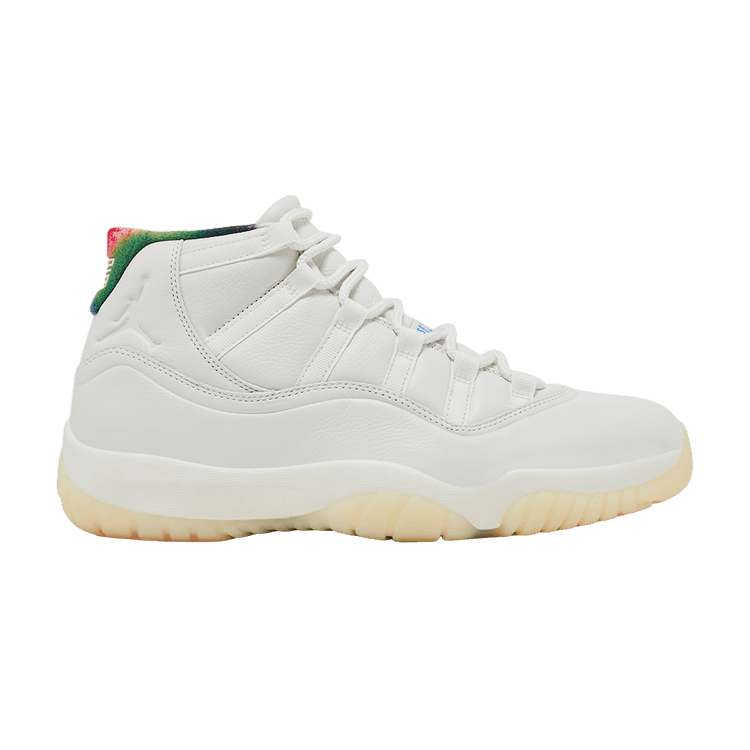 Air Jordan 11 Retro '285' — Sail/Off White/Newsprint/Sport Royal